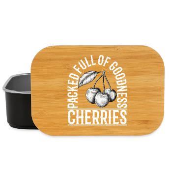 packed full of goodness cherries - Lunch Box - Schwarz - Vorne