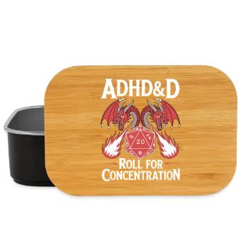 Roll for concentration ADHD - Lunch Box - black - Front