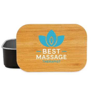 Bester Massagetherapeut Zen Lotus - Lunch Box - Schwarz - Vorne