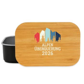 Alpen Überquerung 2026 - Wandern - Lunch Box - Schwarz - Vorne