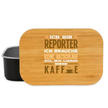 Investigative Reporter Journalist Advice - Lunch Box - black - Front