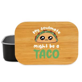 Mein Seelen Taco - Lunch Box - Schwarz - Vorne