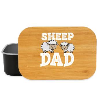 Sheep Dad - Lunch Box - black - Front