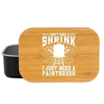 Funny Art Painter I Need A Paintbrush Artist Gift - Lunch Box - Schwarz - Vorne