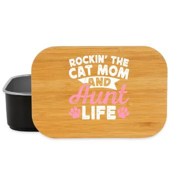 Aunt Gift Best Aunt In The World - Lunch Box - black - Front