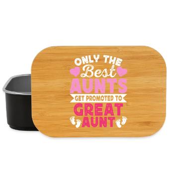 Aunt Gift Best Aunt In The World - Lunch Box - black - Front