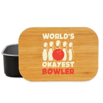 World's Okayest Bowler - Lunch Box - Schwarz - Vorne