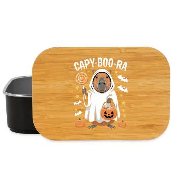 Capybara Halloween Capy-Boo-Ra Fun - Lunch Box - black - Front