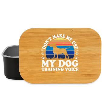 Chiens Chien Amoureux Chien Propriétaire Cadeau - Boîte à goûter - noir - Devant
