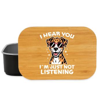 Catahoula Chien Léopard Drôle Catahoula Cadeau - Boîte à goûter - noir - Devant