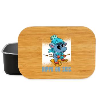 Nilpferd Ski  - Lunch Box - Schwarz - Vorne