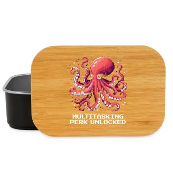 Multitasking-Fähigkeit Freigeschaltet | Oktopus  - Lunch Box - Schwarz - Vorne