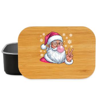 Weihnachtsmann Bubble Gum - Lunch Box - Schwarz - Vorne