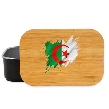 Drapeau de l’Algérie, style déchiré - Boîte à goûter - noir - Devant