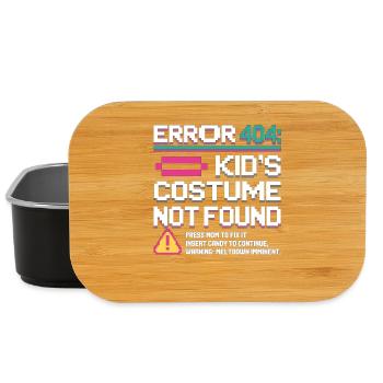 Error 404 Kinderkostüm nicht gefunden - Lunch Box - Schwarz - Vorne