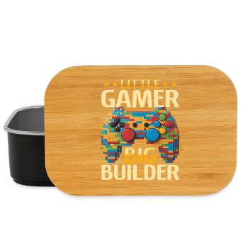 Building Blocks Gamer Gaming Brick Builder - Lunch Box - black - Front