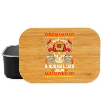 Firefighter Dad - Lunch Box - black - Front