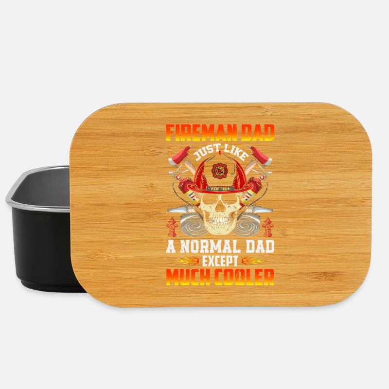 Feuerwehrmann Papa - Lunch Box - Schwarz