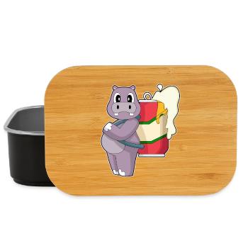 Nilpferd Bier - Lunch Box - Schwarz - Vorne