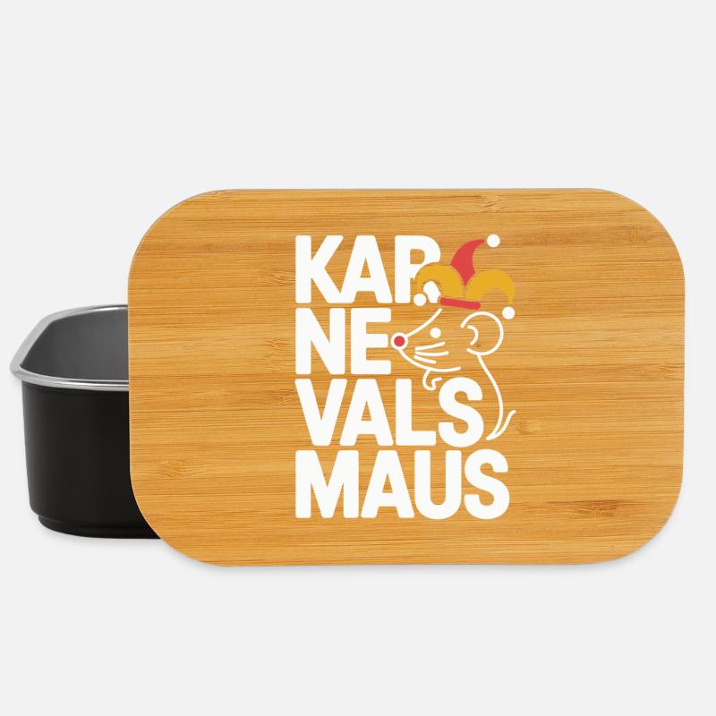 Karnevalsmaus Karneval Köln Kölner Karnevals Maus - Lunch Box - Schwarz