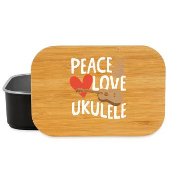 Peace Ukulele Instrument Uke - Lunch Box - Schwarz - Vorne