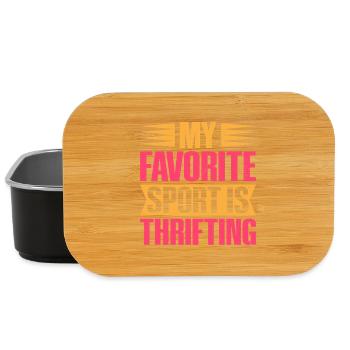 Thrift Shopper My Favorite Sport Thrift Store - Lunch Box - Schwarz - Vorne