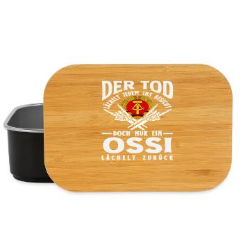 Der Tod Lächelt Ossi Spruch DDR Stolz - Lunch Box - Schwarz - Vorne