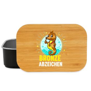 Bronze Badge Swimming Course Passed - Lunch Box - black - Front