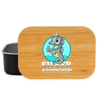 Silber Abzeichen Schwimmen Bestanden Leistung - Lunch Box - Schwarz - Vorne