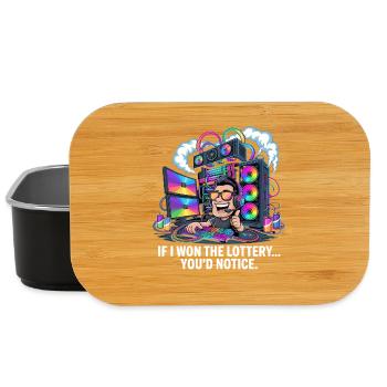 Funny If I Won The Lottery You'd Notice Yacht boat - Lunch Box - black - Front