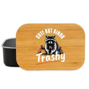 Funny Raccoon - Lunch Box - Schwarz - Vorne