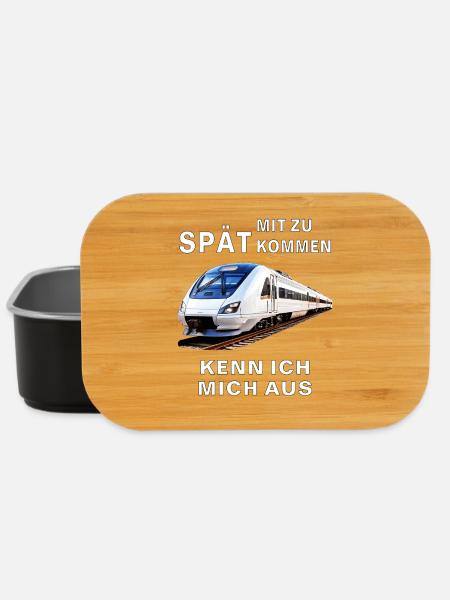 TRAIN I KNOW MY WAY AROUND BEING LATE - Lunch Box - black