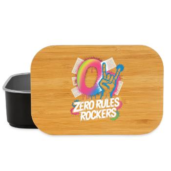 Zero Rules Rockers Punk Rock Music - Lunch Box - black - Front