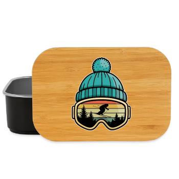 Après Ski Party Crew Schnee Skifahren Ski - Lunch Box - Schwarz - Vorne