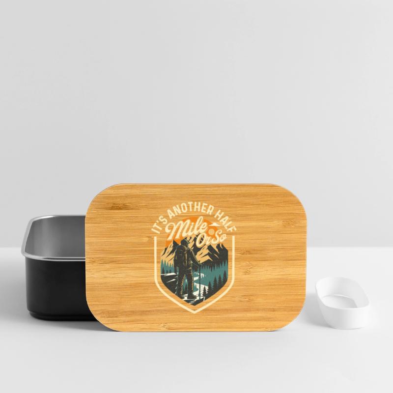 Es ist noch eine halbe Meile oder so Wanderwanderer Lunch Box