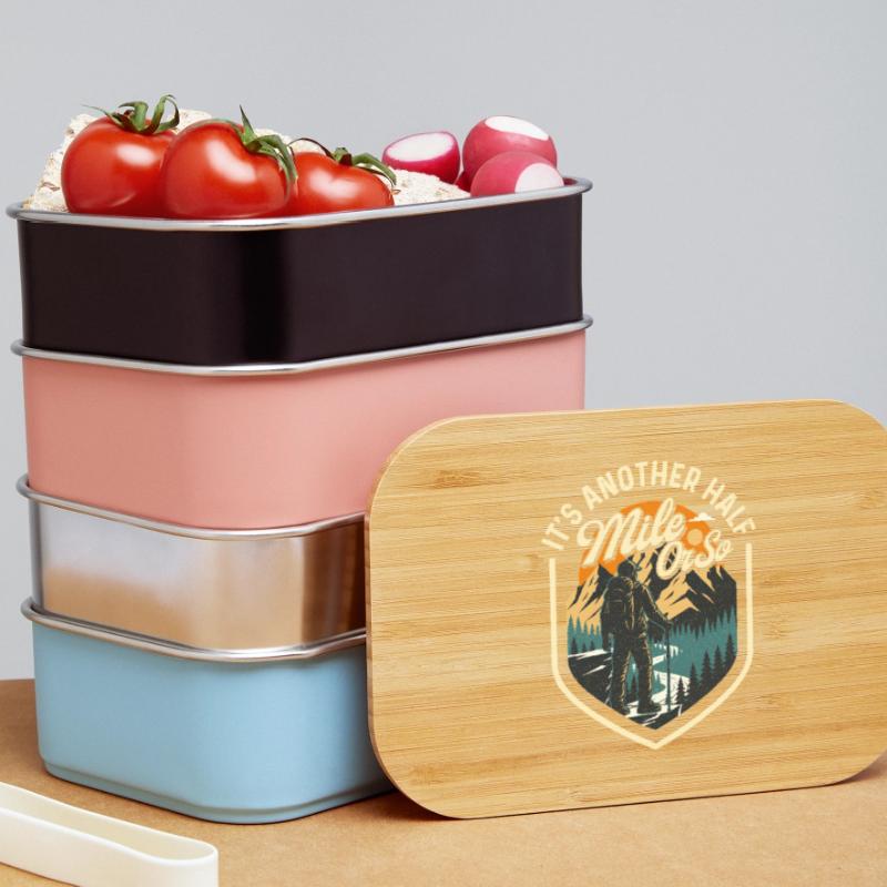 Es ist noch eine halbe Meile oder so Wanderwanderer Lunch Box