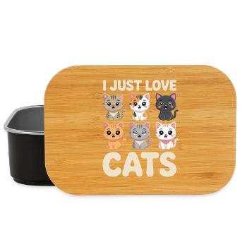 Ich Liebe Einfach Hunde Süße Hundeillustration - Lunch Box - Schwarz - Vorne