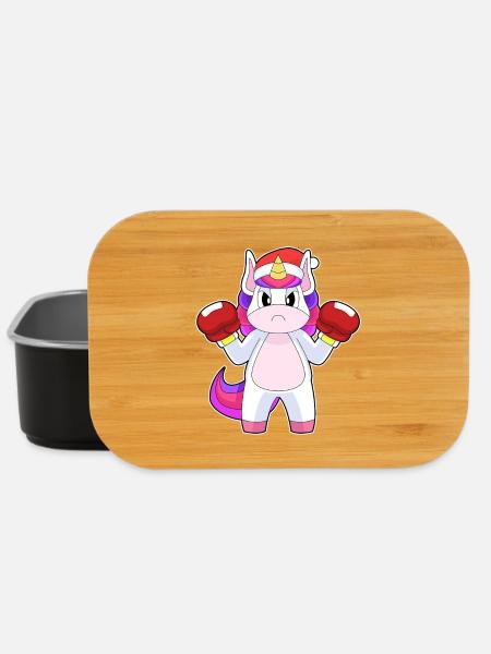 Einhorn Weihnachten Boxen - Lunch Box - Schwarz