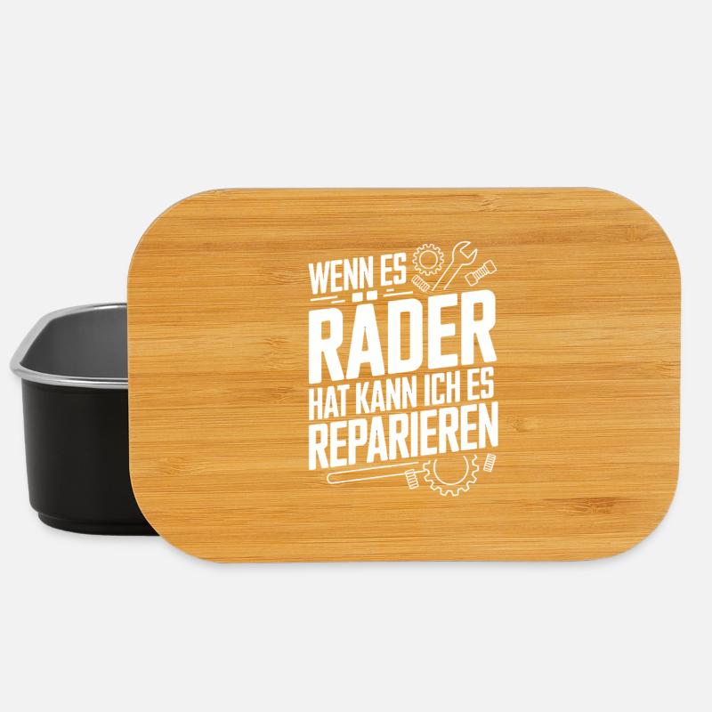  Wenn Es Räder Hat Kann Ich Es Reparieren - Lunch Box - Schwarz