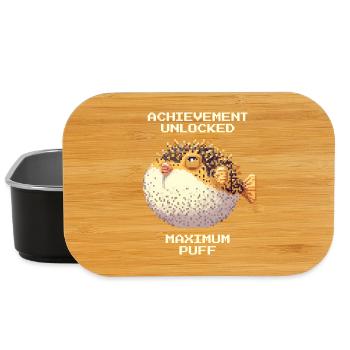 Erfolg: Maximales Aufplustern | Kugelfisch RPG - Lunch Box - Schwarz - Vorne