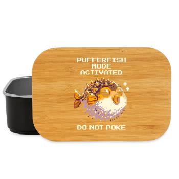 Kugelfisch-Modus aktiv: nicht pieksen | Gaming - Lunch Box - Schwarz - Vorne