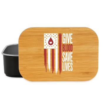 Blood donor Blood donation - Lunch Box - black - Front