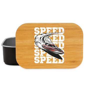  Geschwindigkeit Motorboot Abenteuer - Lunch Box - Schwarz - Vorne