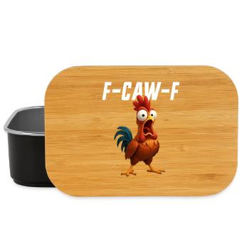 F-Caw-F Huhn Lustiges Huhn FCAWF F Caw F - Lunch Box - Schwarz - Vorne