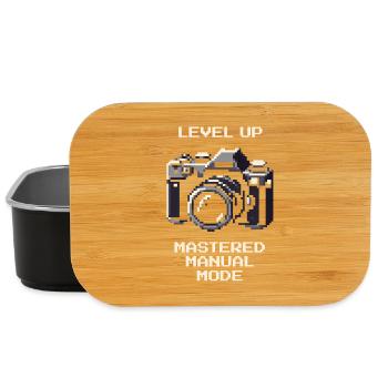 Level Up | Manual mode mastered, ISO aperture - Lunch Box - black - Front