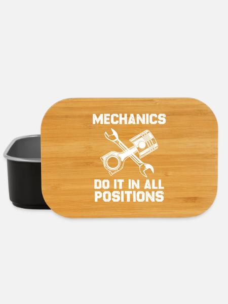 Mechaniker Spruch Alle Positionen - Lunch Box - Schwarz