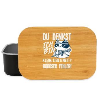Böser Fehler Kleine Katze - Lunch Box - Schwarz - Vorne