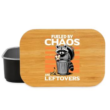 Funny Raccoon - Lunch Box - Schwarz - Vorne
