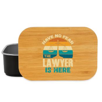 Pas besoin d’avoir peur L’avocat ici - Boîte à goûter - noir - Devant