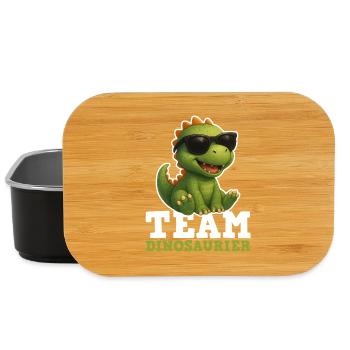 Team Dinosaurier - Lunch Box - Schwarz - Vorne